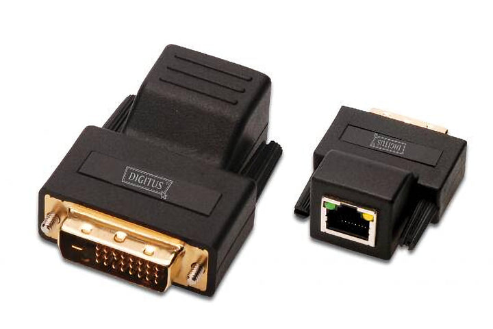 DIGITUS DVI Extender - Set (Sender/Empfänger) - bis zu 70 m Reichweite - UTP Patchkabel (Cat 5e/6) -
