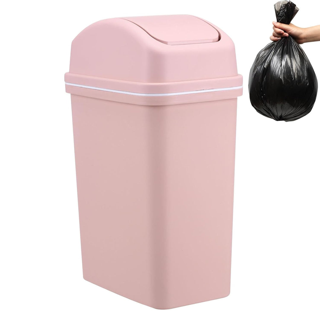 Hoher Küchenmülleimer, Mülleimer mit Schwingdeckel | 10L hoher Mülleimer mit Schwingdeckel,Badezimme