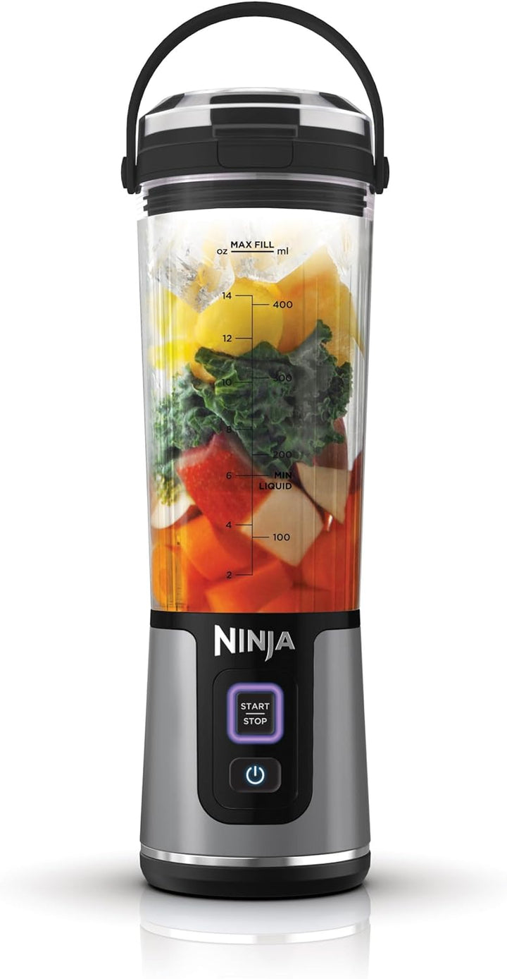 Ninja Blast Kabelloser Mixer, tragbar, USB-C wiederaufladbar, 530 ml, mit auslaufsicherem Trinkdecke