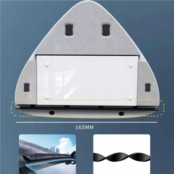 Hooha Fensterputzer Magnetisch Für Einfach Fenster, 2.5M Sicherheitsseil,Anti-Tropf-Material Nicht L