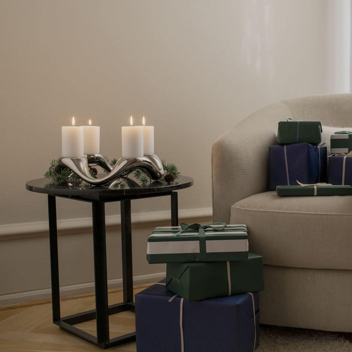 Georg Jensen Cobra 4 Pillar Candleholder Stainless Steel