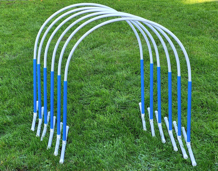 6 NADAC Hoopers Bogen mit Ständer (blau), VDH Konform, Fun-Hoopers