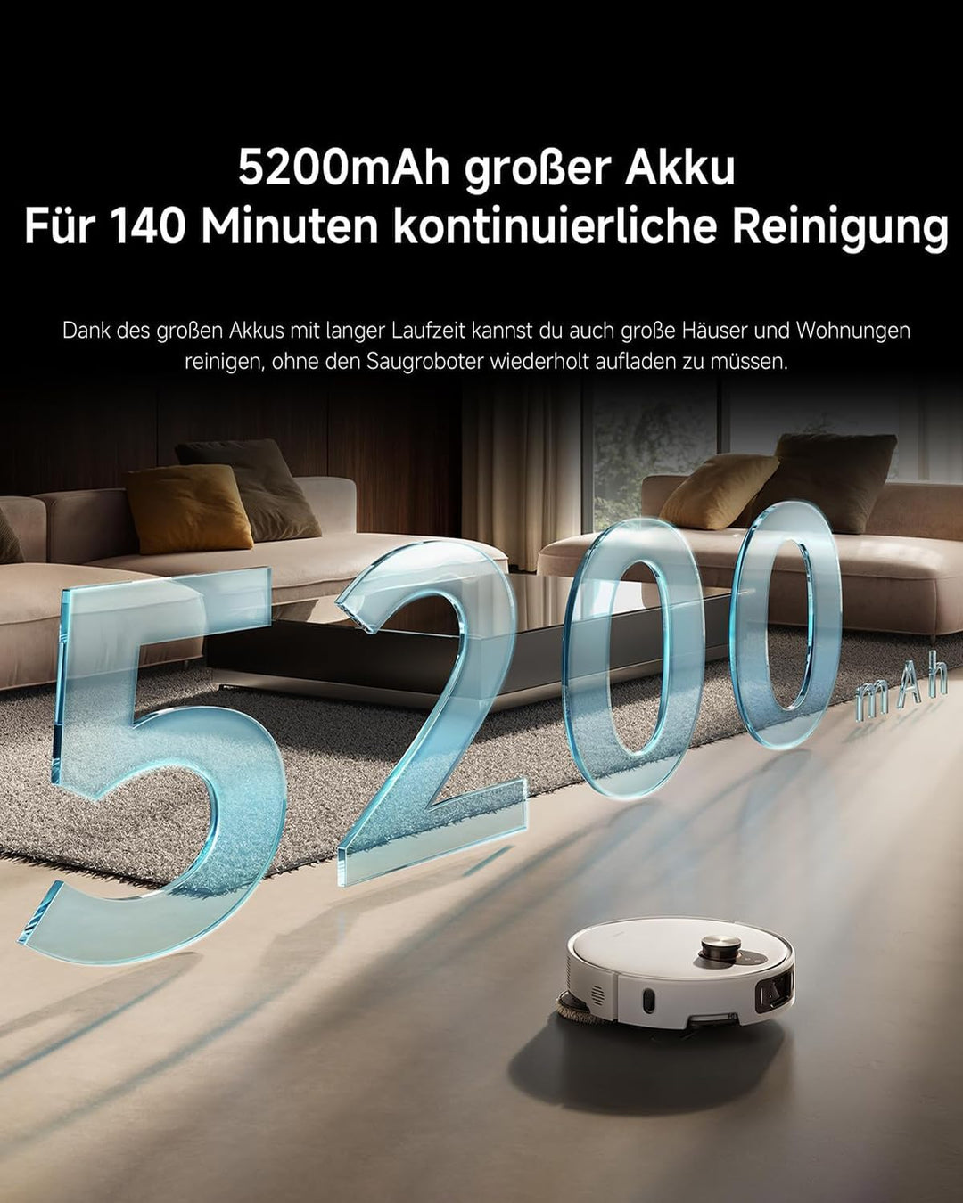 XIAOMI Robot Vacuum 5 Pro - Saugroboter mit Wischfunktion – Staubsauger Roboter ，dToF Smart Retracta
