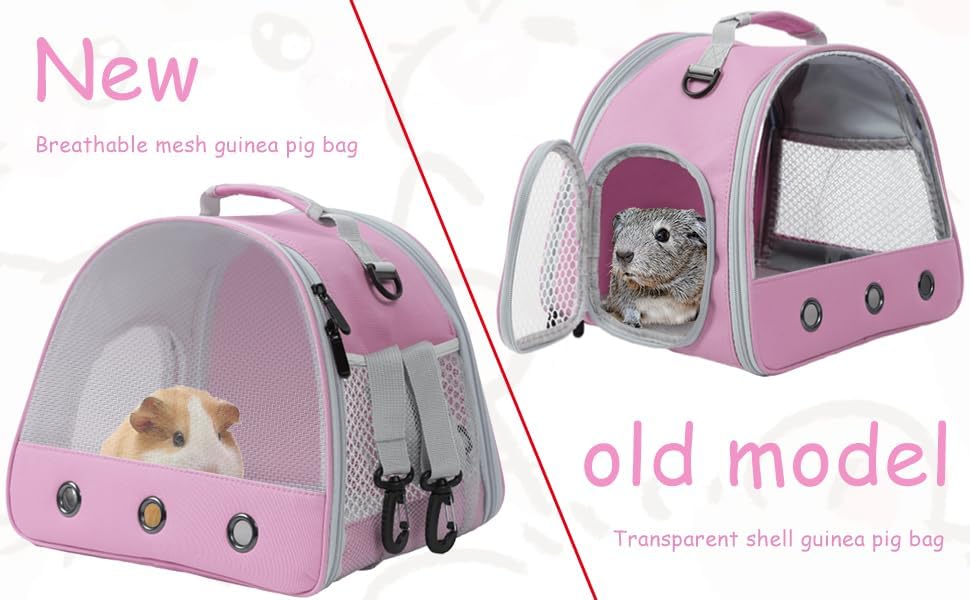 Meerschweinchen Träger Rucksack, klare Blase Fenster Rucksack für Meerschweinchen, Hase Ratte Vogel