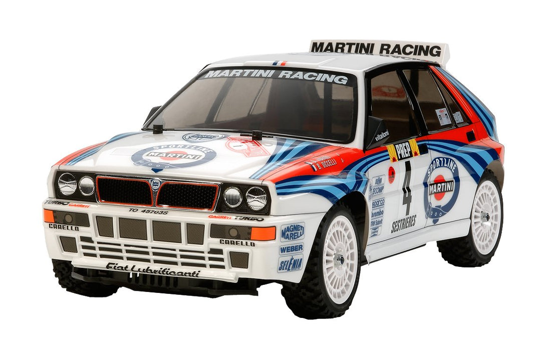 TAMIYA TAM58569 300058569 - 1:10 RC XV-01 Lancia Delta HF Integrale, Schwarz