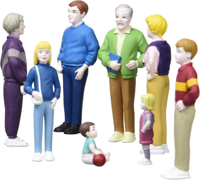 Miniland 27395 - Europäische Familie 8 Figuren 12,5 cm / 4,5