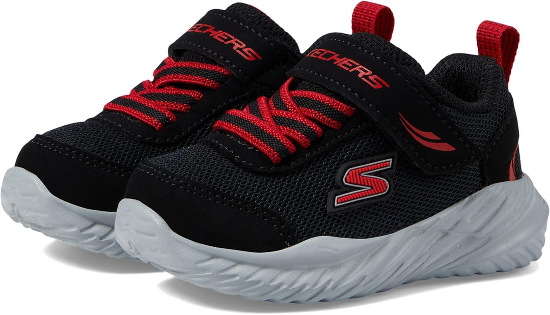Skechers Jungen Nitro Sprint Sneaker 24 EU Schwarz, 24 EU Schwarz