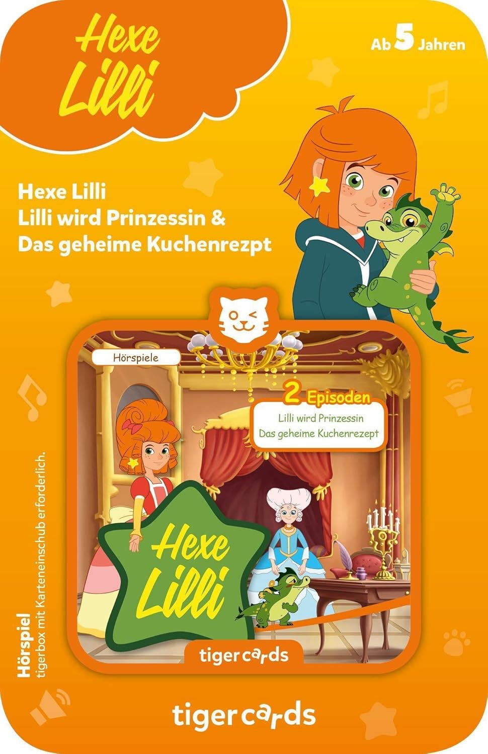 tigermedia tigercard Hexe Lilli Folge Lilli wird Prinzessin Das geheime Kuchenrezept tigerbox Hörbox
