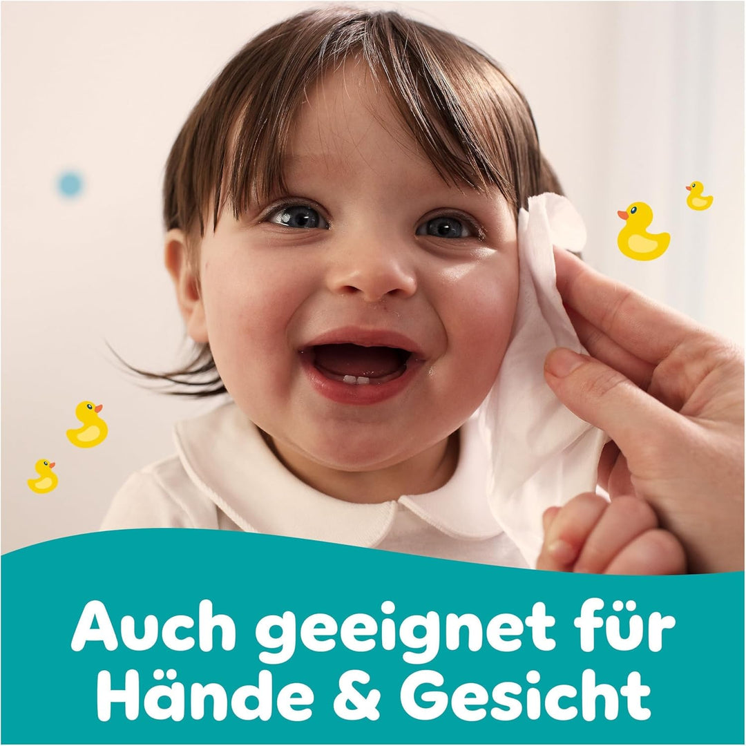 Pampers Fresh Clean Feuchttücher 15 Packungen mit 80 Stück, 1200 Feuchttücher, milder Duft, auch für
