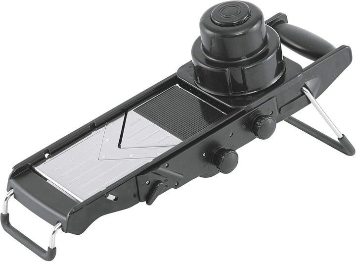 Karl Weis 19650 Gemüsehobel Mandoline, Edelstahl, schwarz, 42,5 x 17,5 x 21 cm