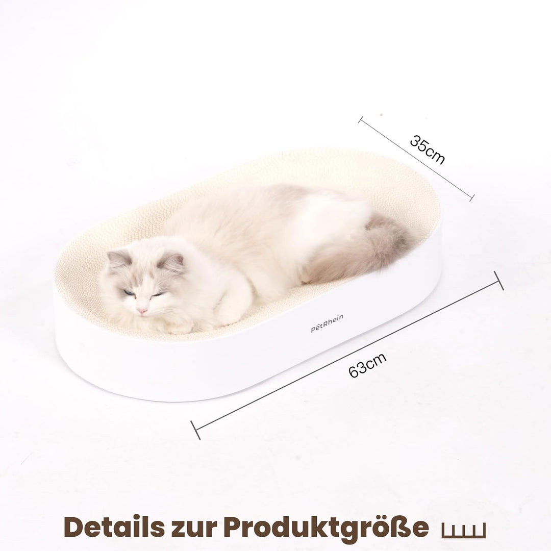 PetRhein Kratzbrett, kratzbretter Katze aus Erstklassiger Wellpappe,kratzmatte für Katzen zum Spiele