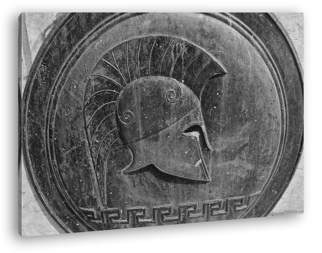 deyoli altes römisches Bronzerelief Gladiator Effekt: Schwarz/Weiss Format: 80x60 als Leinwandbild,