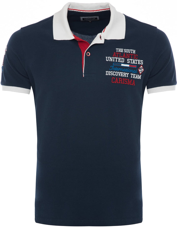 Carisma Kurzarm Poloshirt für Herren 100% Baumwolle ? Herren Polo Shirt mit Stickerei ? Angenehmes R