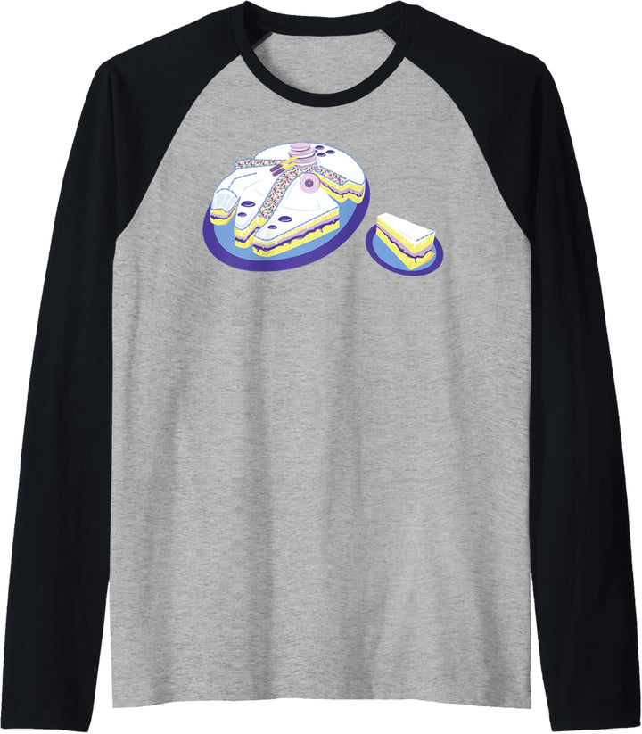 Star Wars Falcon Birthday Cake Raglan