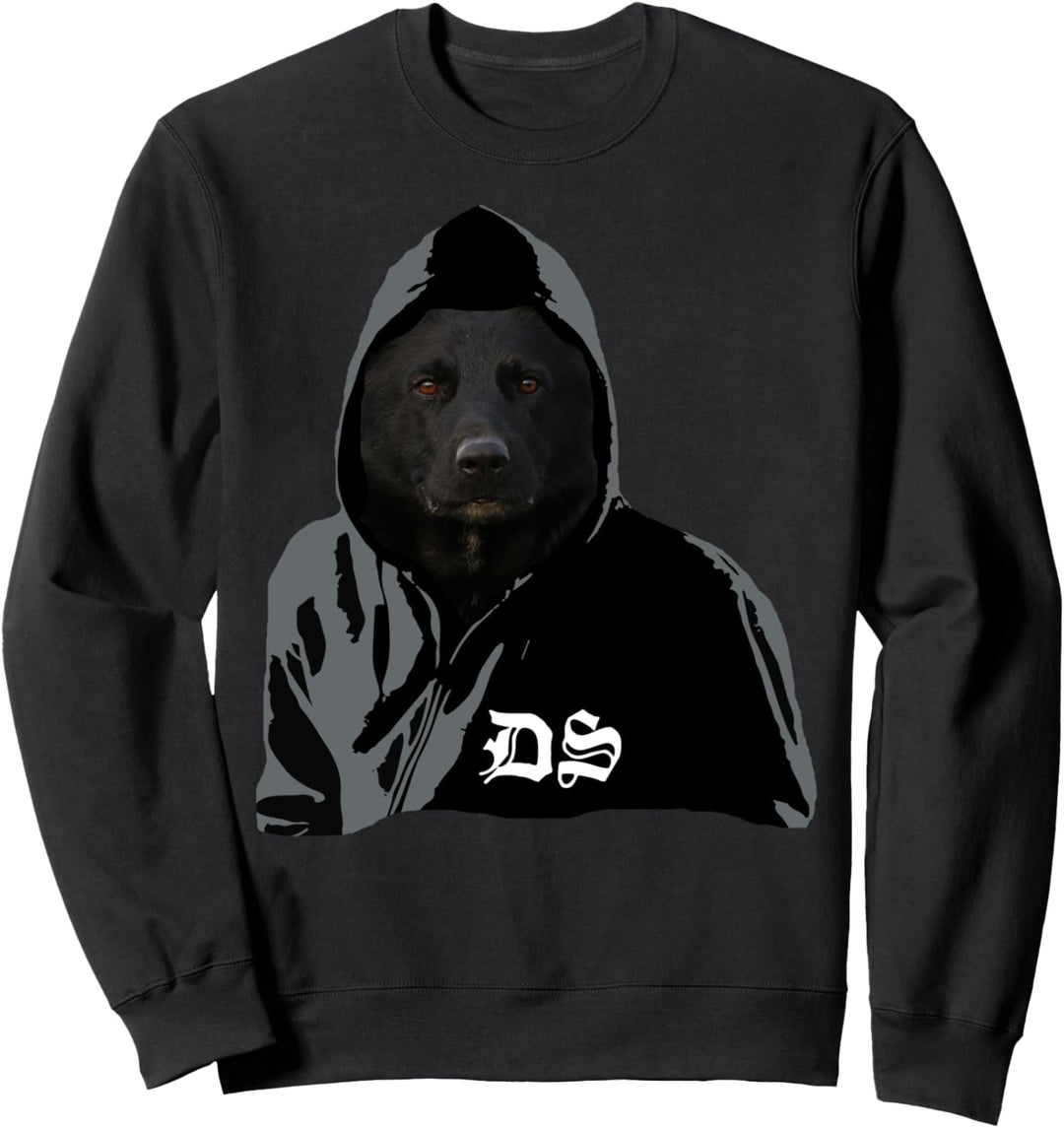 Deutscher Schäferhund Pullover Motiv schwarzer Schäferhund Sweatshirt