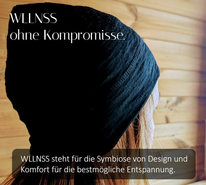 Saunamütze 100% Merinowolle, Premium Saunahut Damen Herren Unisex, Sauna Mütze Hut Zubehör, Sauna Ge