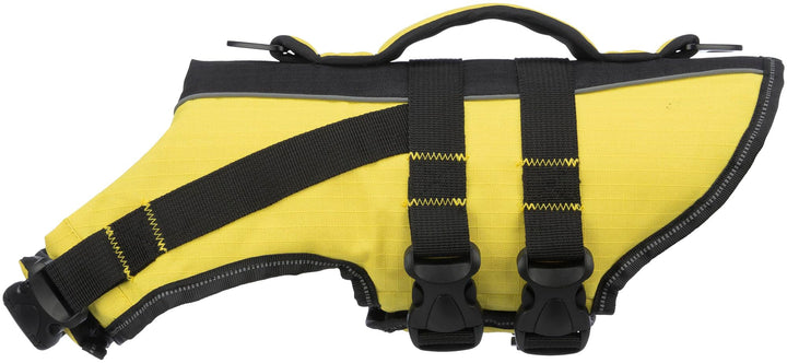 Trixie 30128 Schwimmweste für Hunde, L, schwarz/gelb schwarz/gelb L(1er Pack), schwarz/gelb L(1er Pa