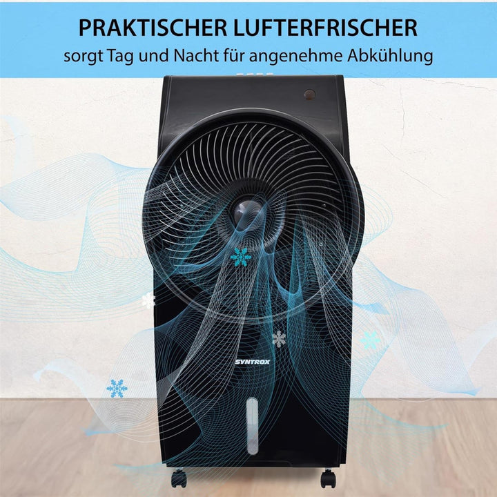 Syntrox Luftkühler mit Ventilator | Wasser gekühlt | Verdunstungskühler, Luftbefeuchter, Lufterfrisc