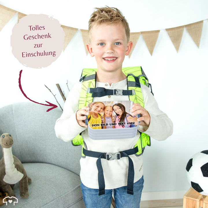 Kinder Bento Box Midi für Mepal Bentobox - Brotbox Dein Bild und Text I Custom Text und Foto Lunchbo