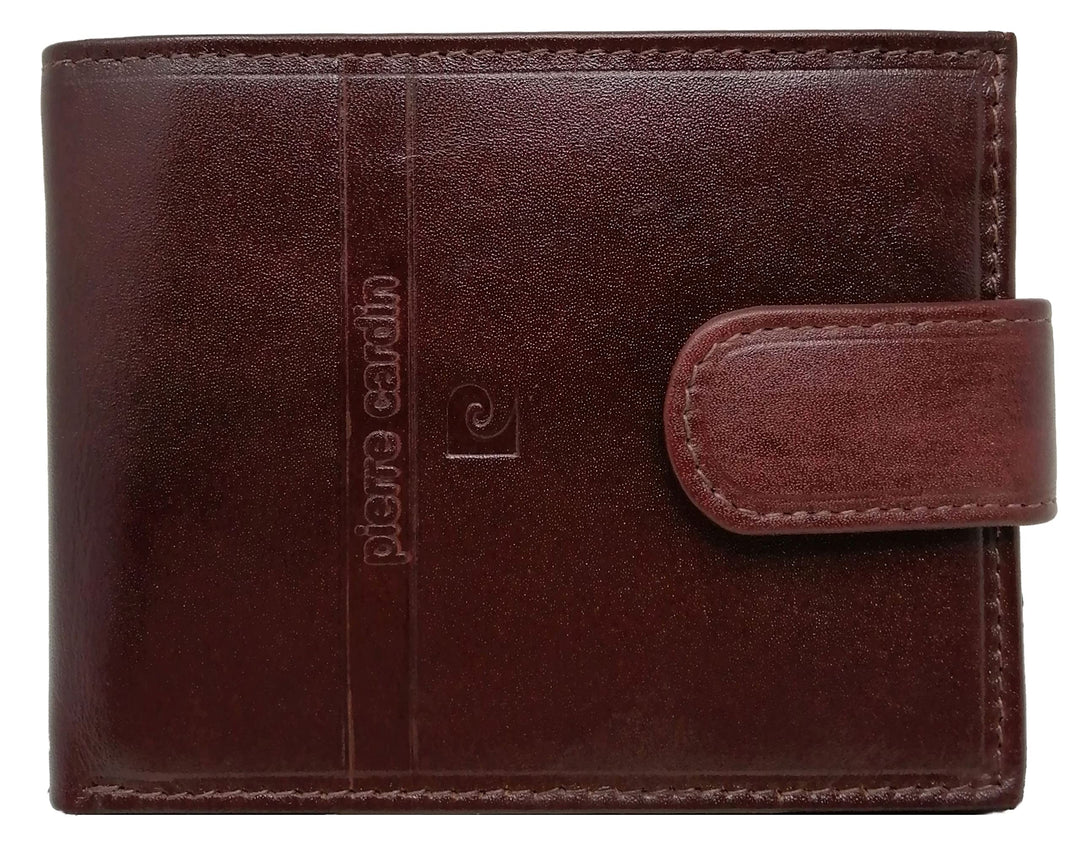 Pierre Cardin Geldbörse für Herren, echtes Leder, Slim, Herren, kleines dünnes Rfid, Geschenk, Brief