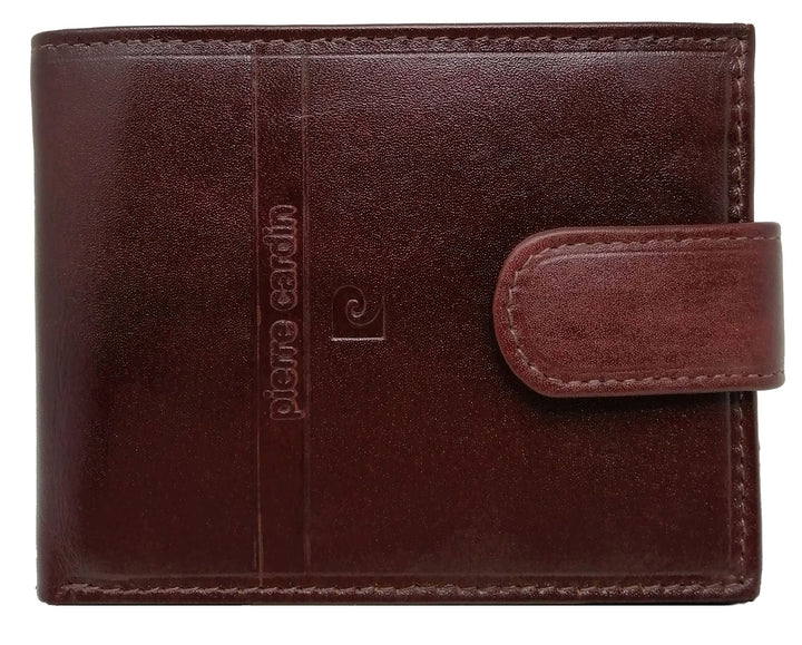 Pierre Cardin Geldbörse für Herren, echtes Leder, Slim, Herren, kleines dünnes Rfid, Geschenk, Brief