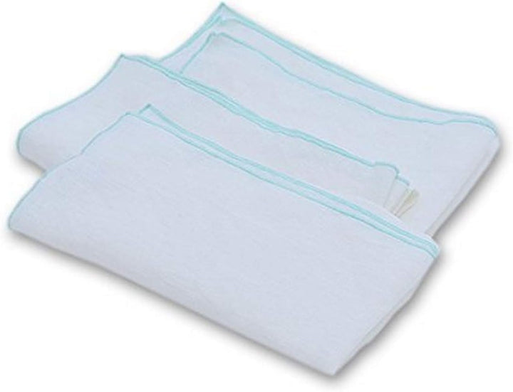 Linenme Venezia Servietten, Creme/Mint, 46 x 46 cm, 4 Stück