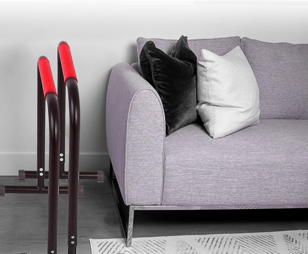 FFitness Barre Parallele, Nero Rosso, Einheitsgrösse