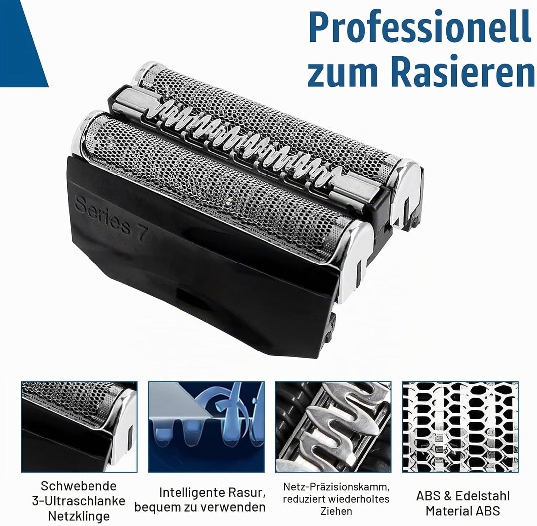 2 Stück Series 7 Scherkopf 70B Ersatzrasierkopf Kompatibel mit Series 7 Männer Rasierer Scherkopf Ra