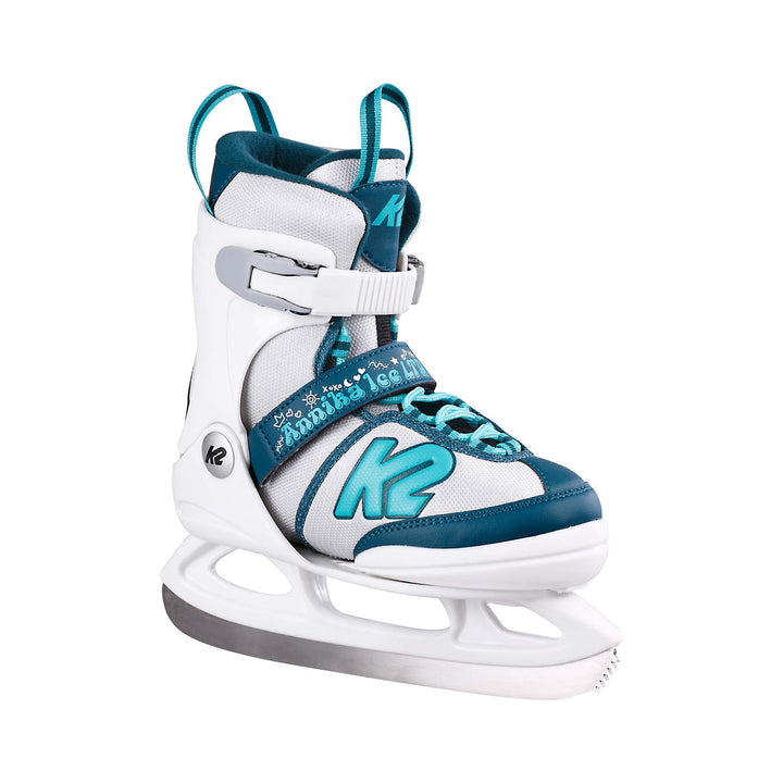 K2 Skates Mädchen Schlittschuhe Annika Ice Ltd, white - blue, 25E0308 S (EU: 29-34 / UK: 10-1 / US: