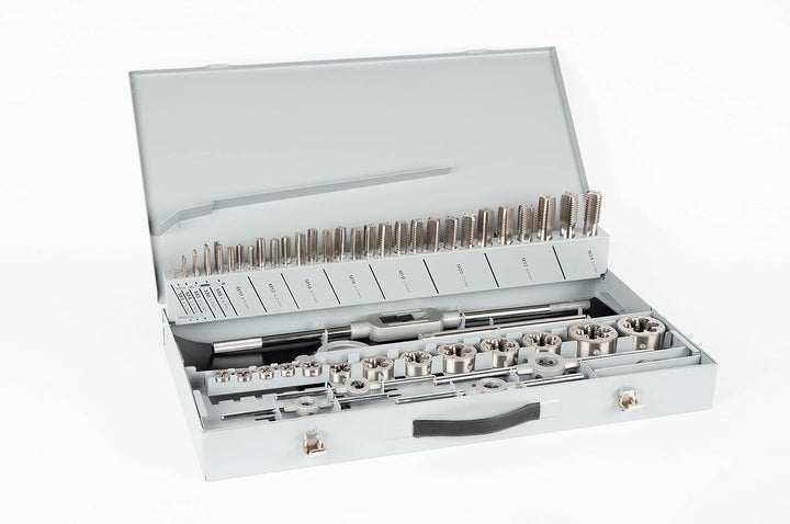 GSR PROFI Gewindeschneidsatz M3-M24, 64-teilig, HSSG Bohrer Set, Mit Vor- Mittel- & Fertigschneider,