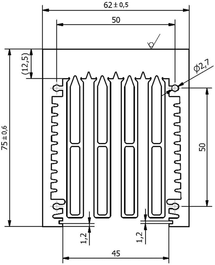 Fischer Elektronik LA 6 150 AL 10015838 0,3 K/W (L x B x H) 150 x 75 x 62 mm, 1 Stück