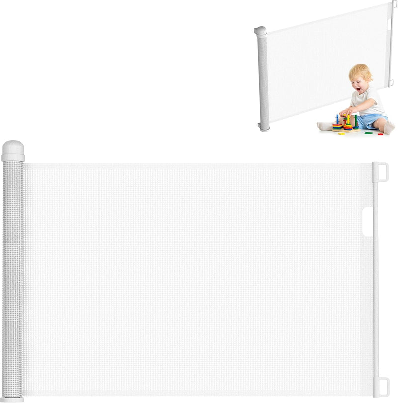 UISEBRT Türschutzgitter Ausziehbar 0 -150cm, Treppenschutzgitter für Baby und Pelztiere, Kinder Schu