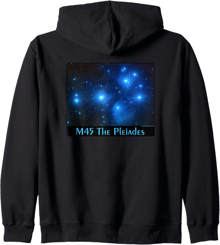 M45 Pleiades Star Cluster Astronomie Shirt (n) Kapuzenjacke