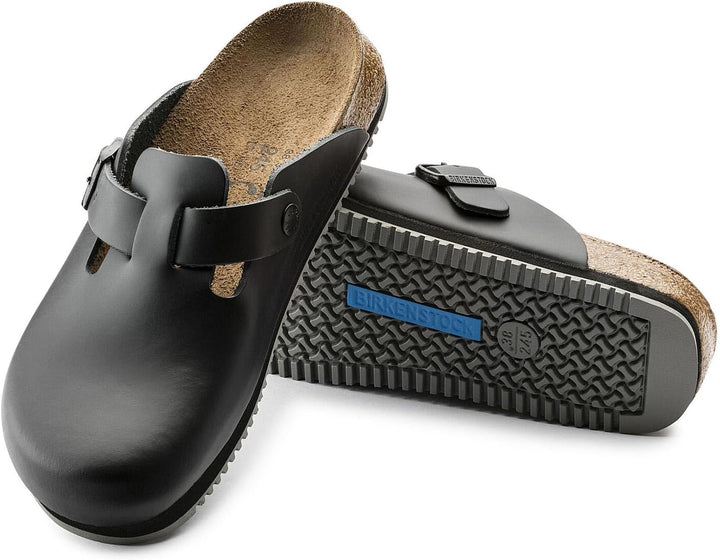 BIRKENSTOCK Boston SL (Superlauf) geschlossener Lederschuh mit normalem Fussbett aus Kork und Verlou
