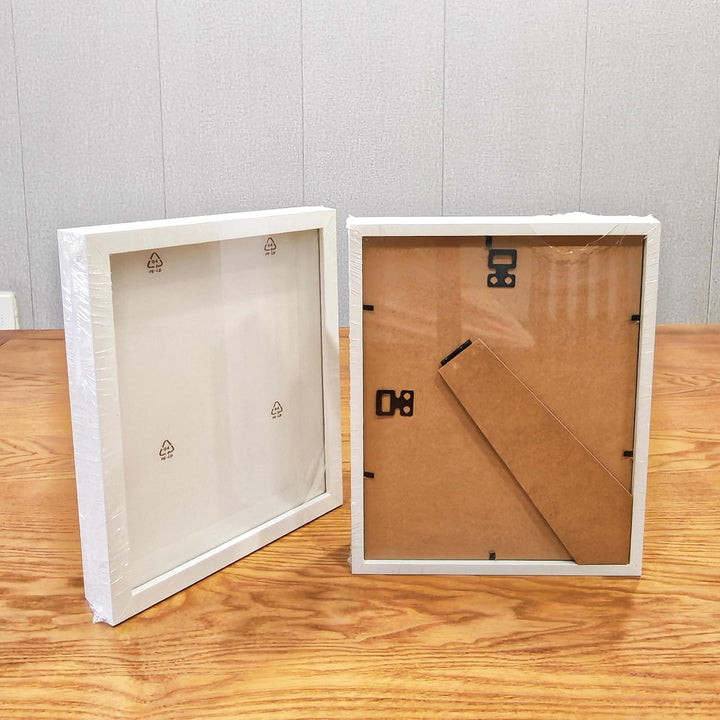 Shadow Box Bilderrahmen mit HD-PET-Platte, hohler Bilderrahmen aus Holz, zum Pressen von Blumen, Mus