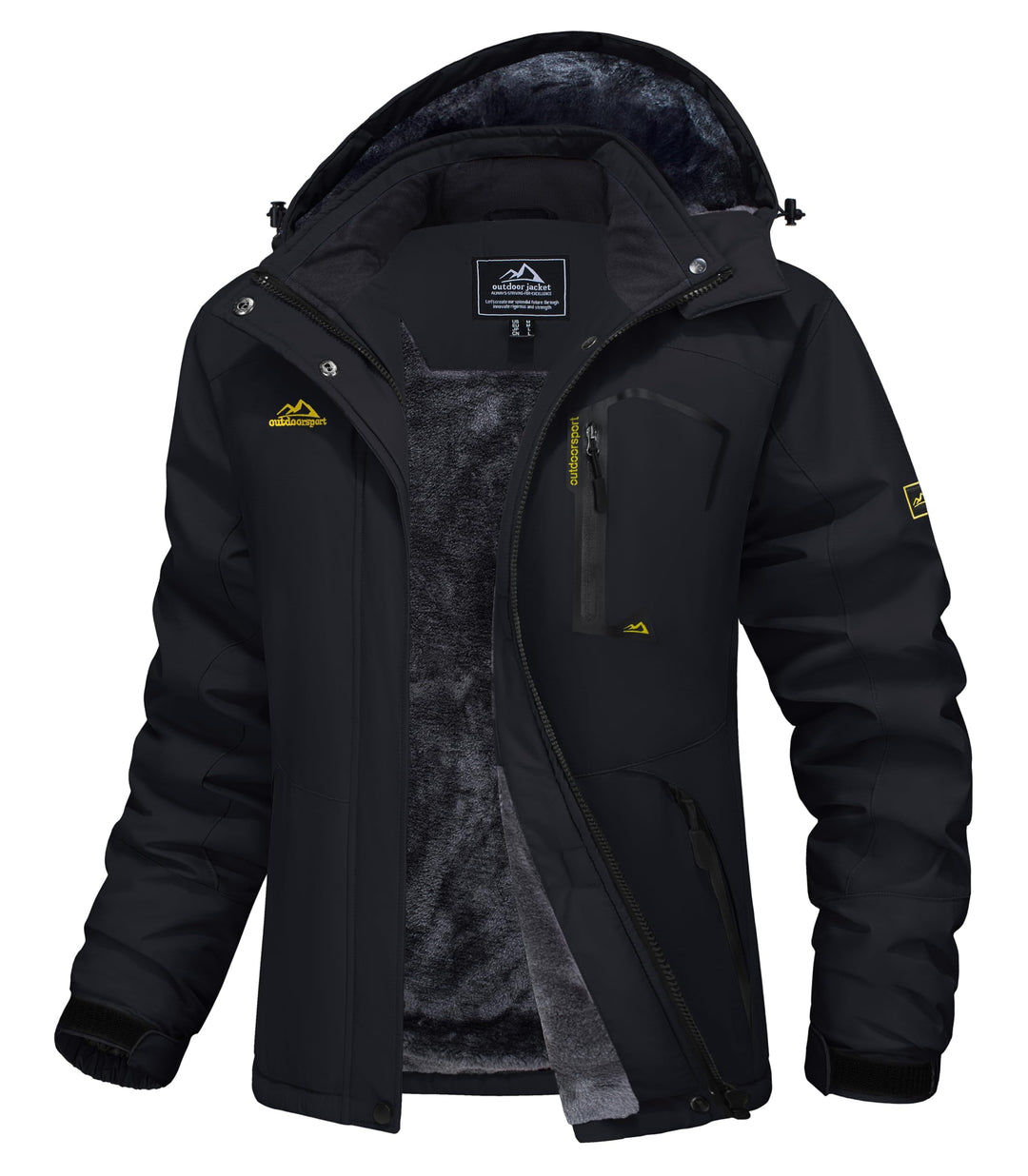 MAGCOMSEN Winterjacke Damen Softshell Funktionsjacke Wasserabweisende Outdoor Ski Jacke Fleece Windd