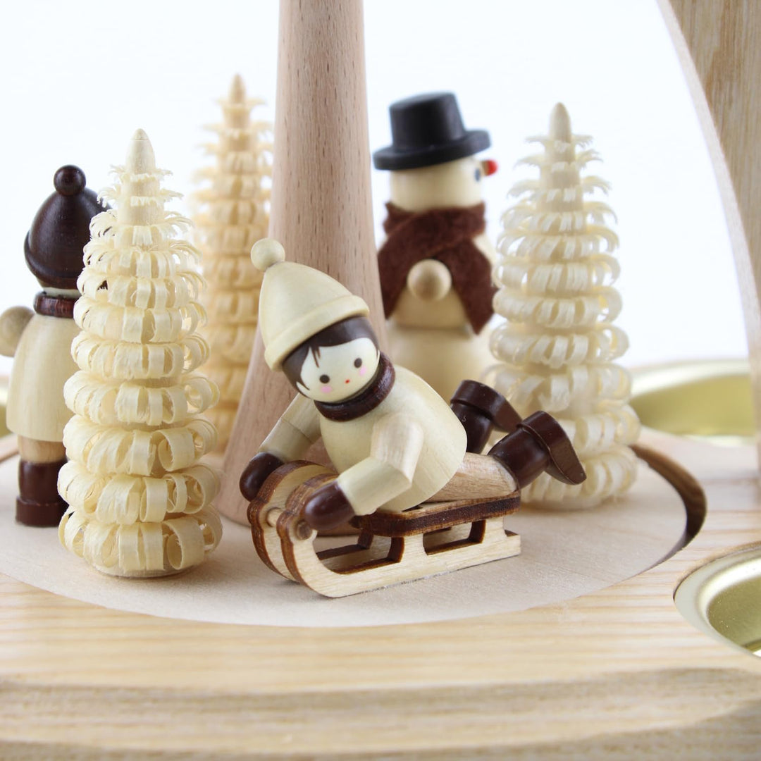 1-stöckige Pyramide Winterkinder - 22 cm
