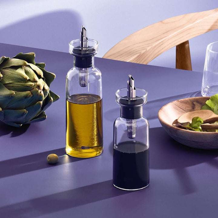 AdHoc BZ81 Set Ölspender oder Essigspender AromaPour aus Glas | elegante Olivenölflasche mit Ausgies