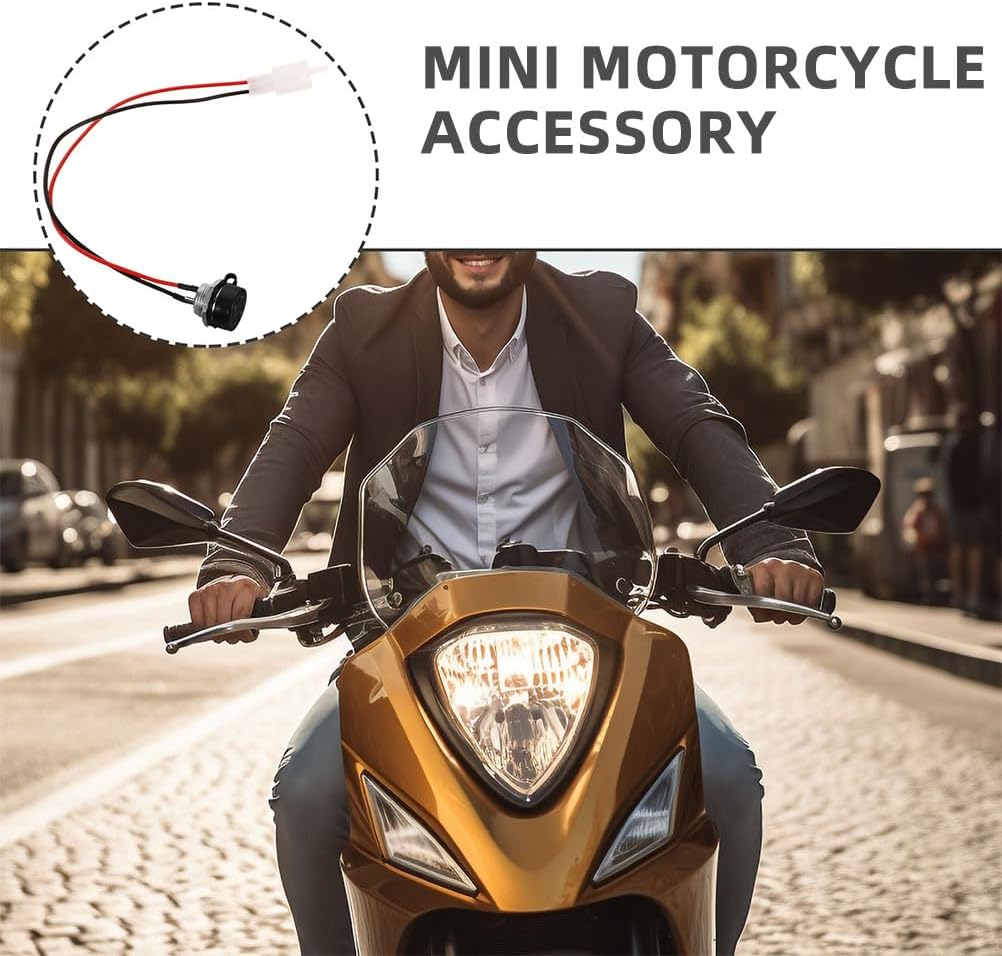 Garneck 4 Stück Zubehör für Elektro-Dreirad, Motorrad-Ladeanschluss für Elektroroller, Erdladung, fü