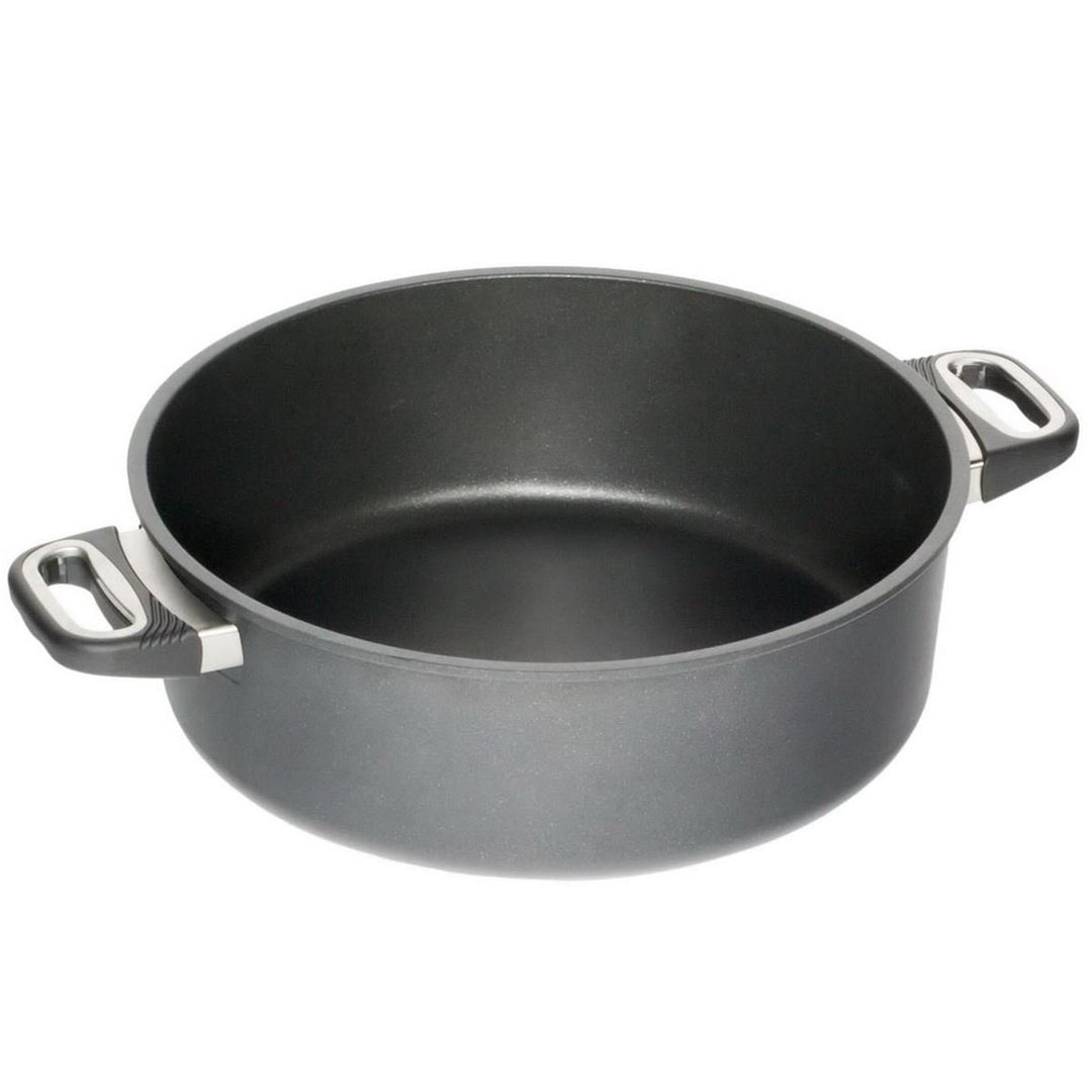 AMT Gastroguss Bratentopf 32 cm Ø, 12 cm hoch, nicht induktionsgeeignet, Lotan® Antihaft-Veredelung,