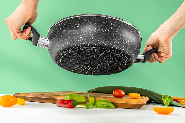 BALLARINI Vipiteno Bratentopf mit Deckel, Bräter Induktion, Antihaftbeschichtet, Schmortopf, Alumini