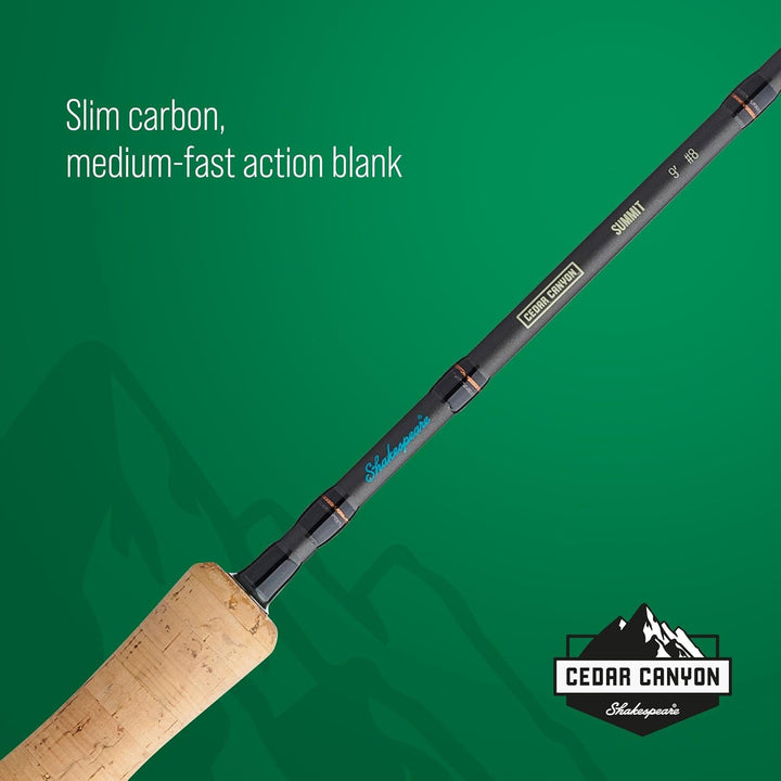 Shakespeare Cedar Canyon Elite Fly Rod Altes Modell – 2024 8' - 4wt - 4pc, Altes Modell – 202