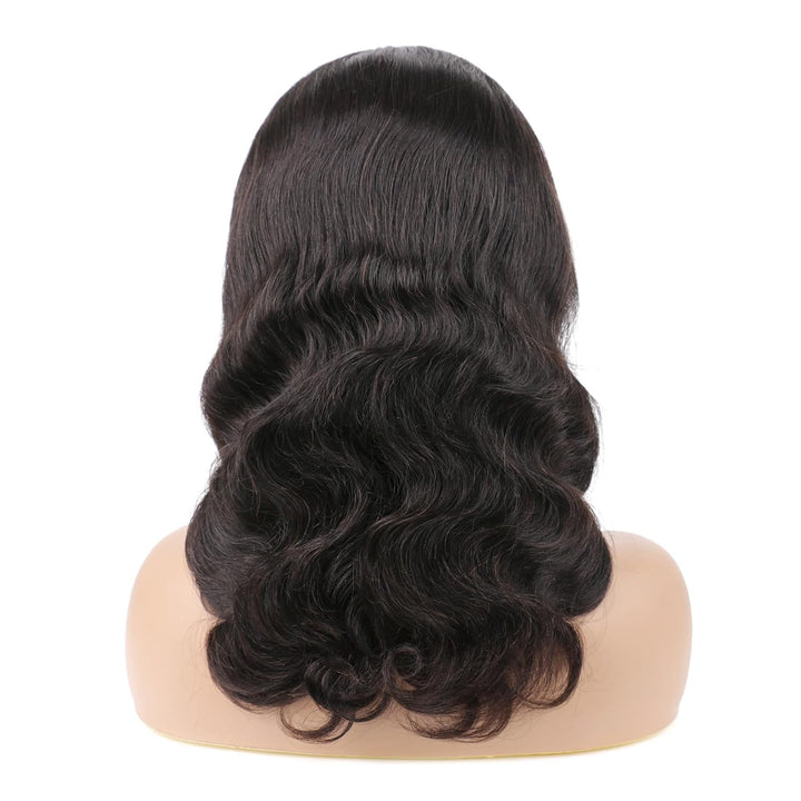 Huarisi HD Lace Front Wigs Human Hair Pre Plucked, 16 inch Body Wave 4x6 Lace Frontal Wigs Real Hair