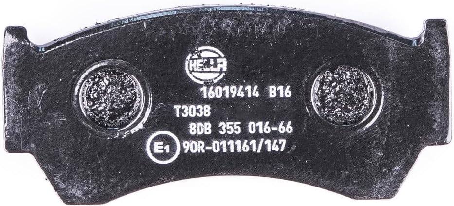 HELLA PAGID 8DB 355 016-661 Bremsbelagsatz - T3038 - Dicke/Stärke: 15.5mm - Bremssystem: Akebono - m