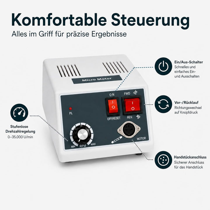 Labor Mikromotor Dental Labor Marathon Micro Motor Schleifmaschine mit Fusssteuerung Manuelle Stufen