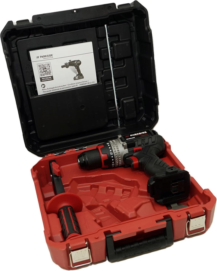 HEADNMORE Angebot für PARKSIDE PERFORMANCE® Akku-Schlagbohrschrauber PSBSAP 20-Li – 20 V, 64 Nm, Bru