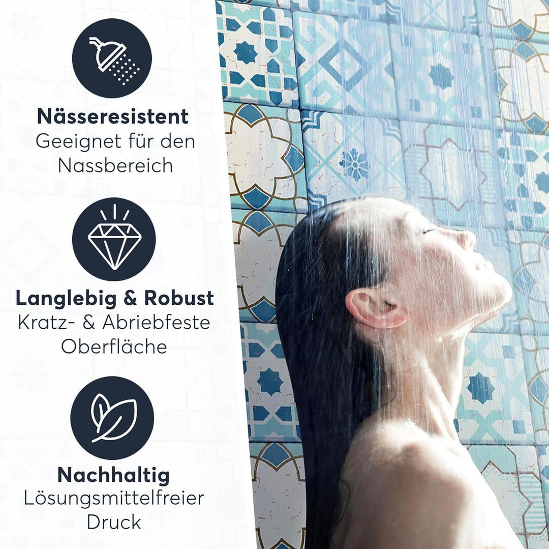 CREATISTO Mosaik-Fliesen Fliesensticker Fliesenfolie - Hochwertige Sticker Aufkleber für Wandfliesen