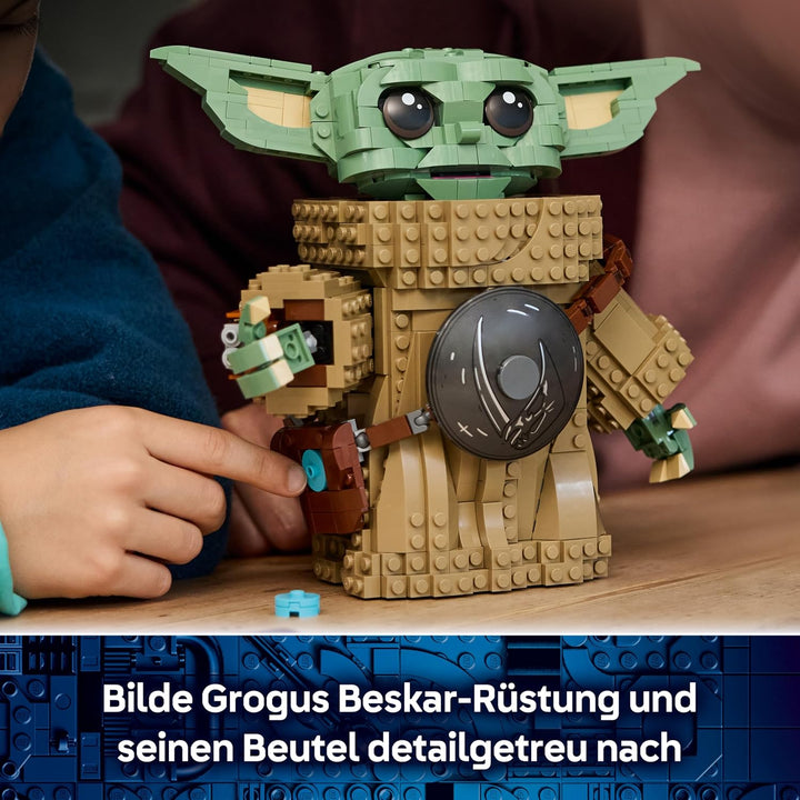 LEGO Star Wars 75446 Grogu (Lehrling des Mandalorianers) - Spielfigur Modellbau mit Beskar-Rüstung a