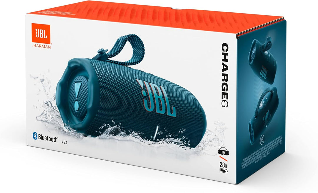 JBL Charge 6, tragbarer Bluetooth-Lautsprecher, 28 Stunden Akkulaufzeit, IP68 wasserdicht, Staub- un