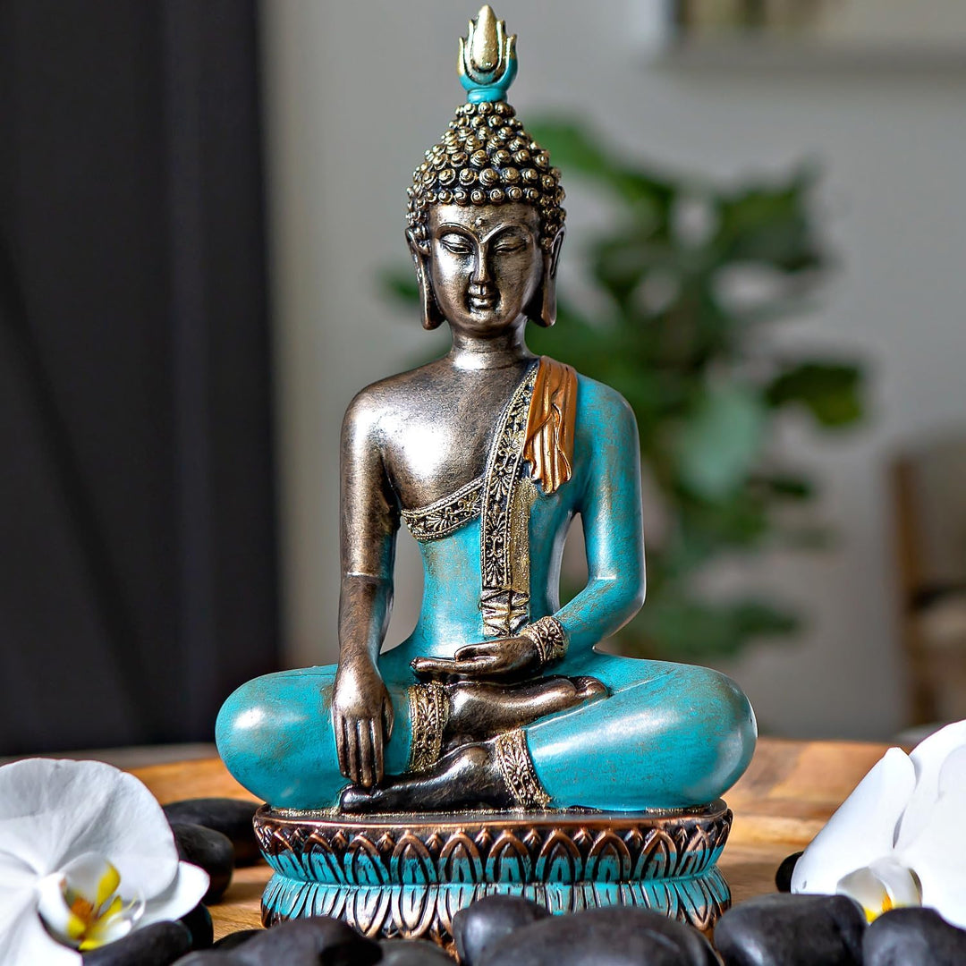 25DOL Buddha-Statuen für zu Hause, 33 cm, Buddha-Statue (Der Moment der Erleuchtung) Sammlerstücke u